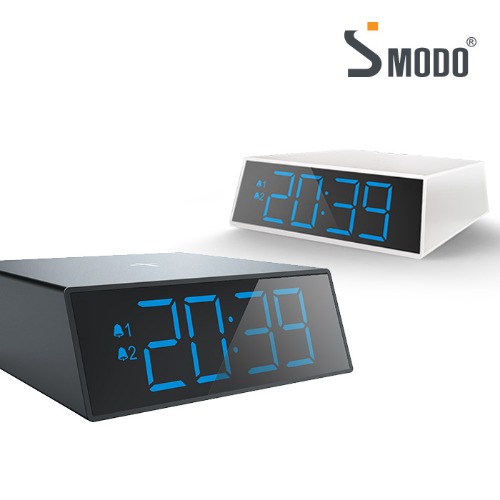 [에스모도]고속무선충전 LED시계 SMODO-204